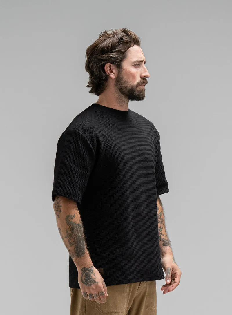 DISSIDENT-T-SHIRT AUS WAFFELSTRICK