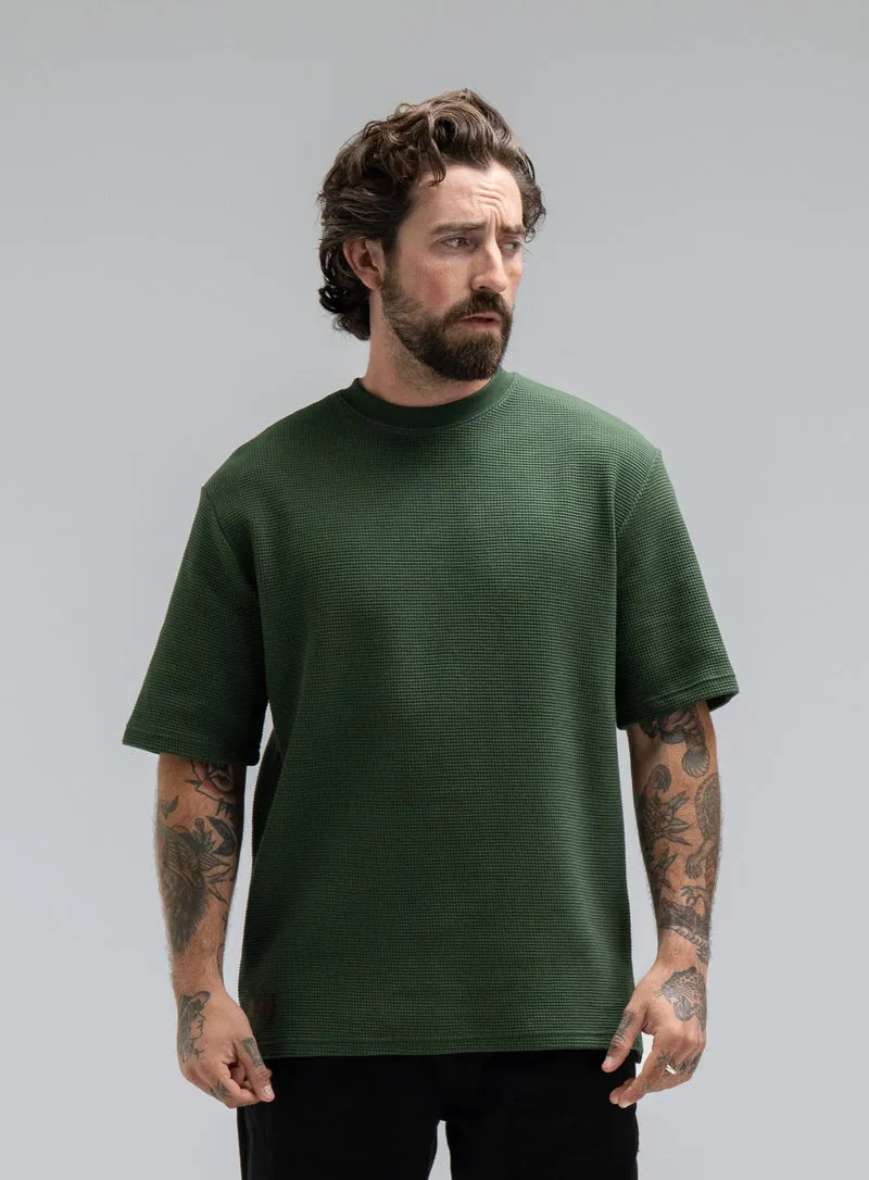 DISSIDENT-T-SHIRT AUS WAFFELSTRICK