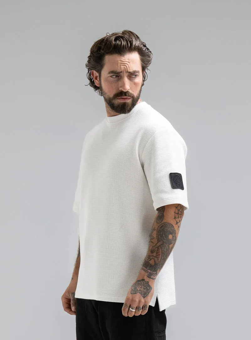 DISSIDENT-T-SHIRT AUS WAFFELSTRICK