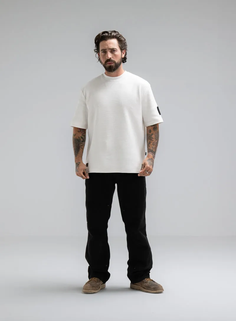 DISSIDENT-T-SHIRT AUS WAFFELSTRICK