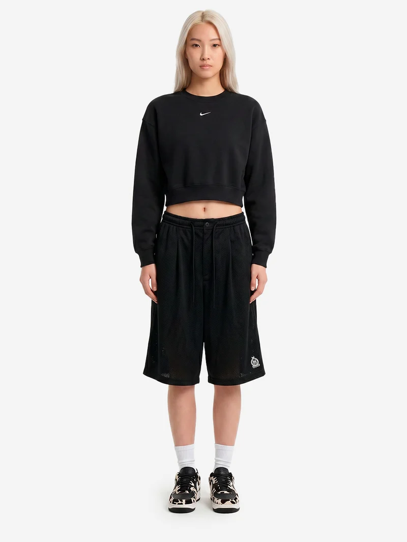 Felpa girocollo Studio fleece nera
