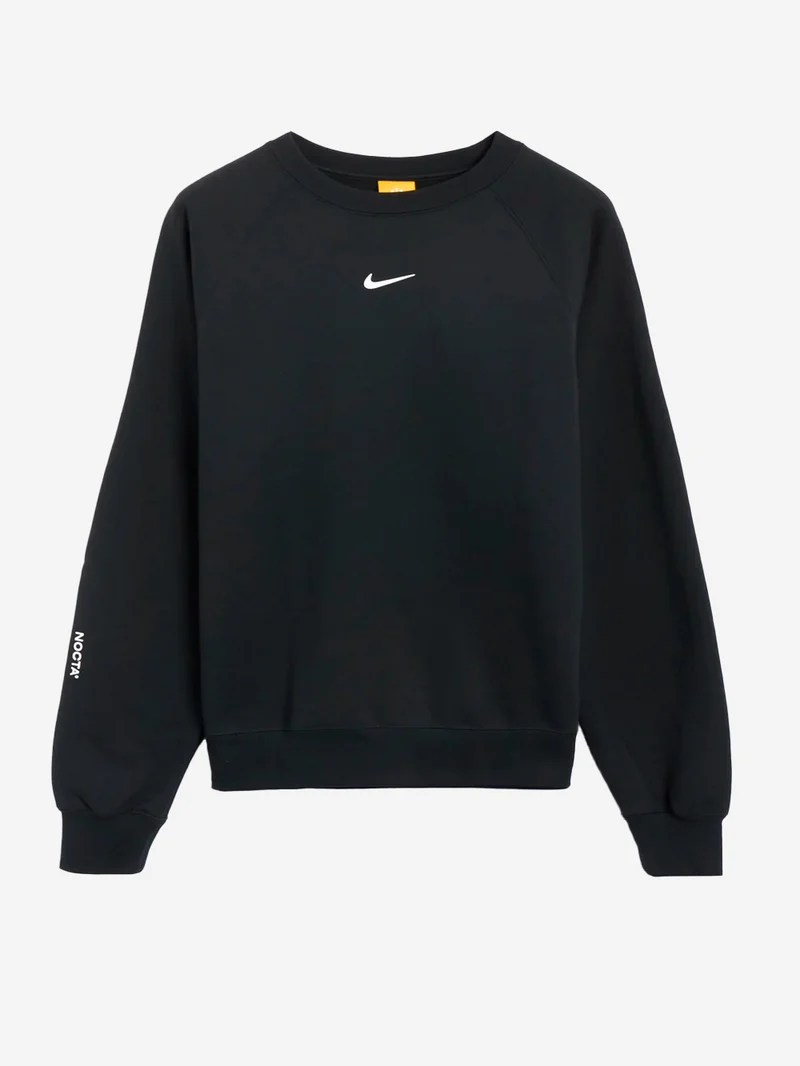 x Drake NOCTA Felpa girocollo fleece nera