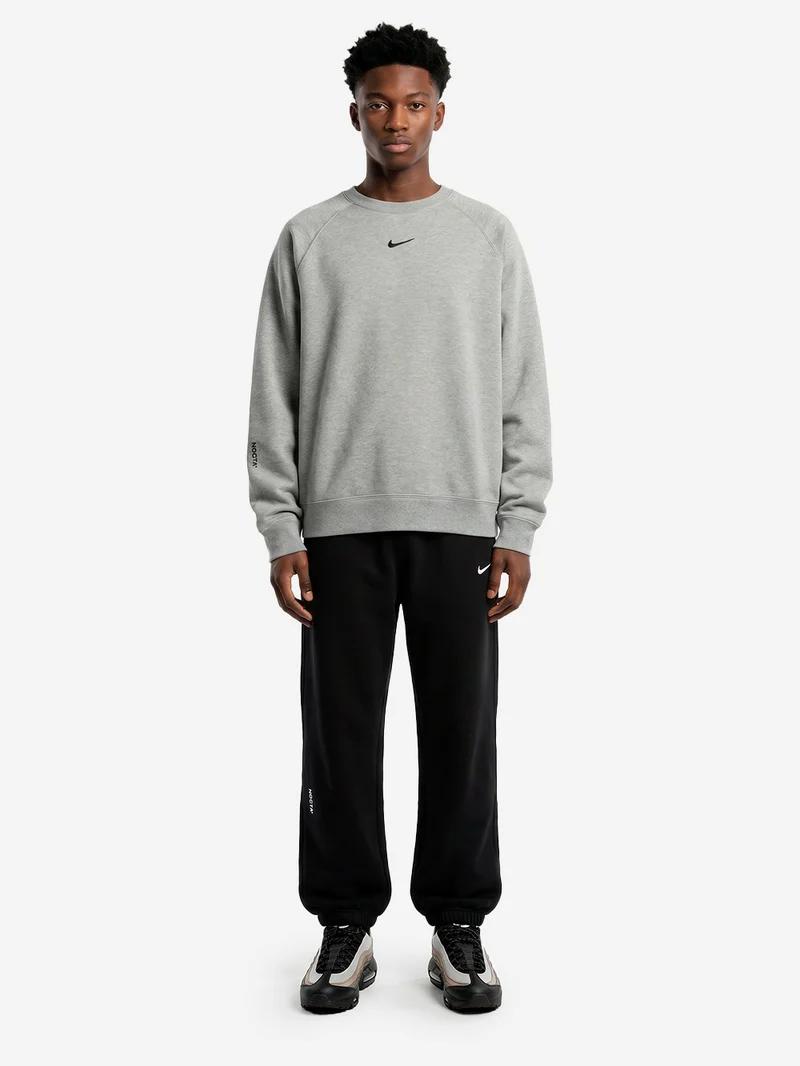 x Drake NOCTA Felpa girocollo fleece grigia