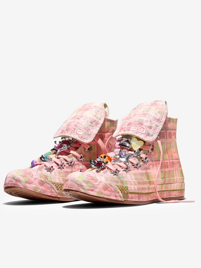 Chuck 70 Hi x Collina Strada 'Mellow Rose Fir Green'