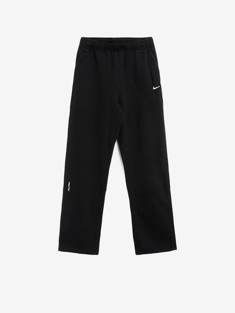 x Drake Pantaloni tuta neri con bordo aperto CS NOCTA
