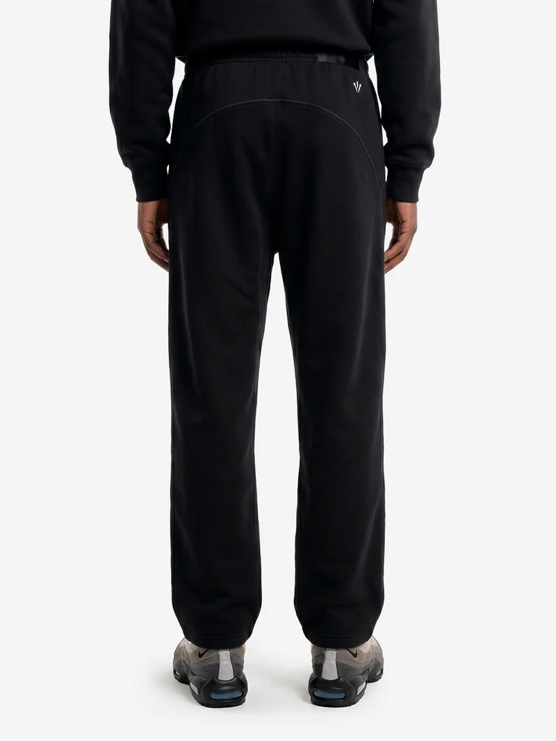 x Drake Pantaloni tuta neri con bordo aperto CS NOCTA