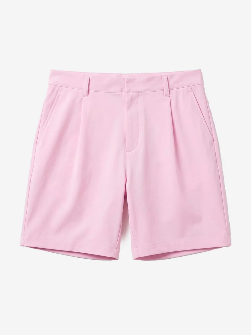 Shorts da golf in tessuto elasticizzato rosa Dri-FIT