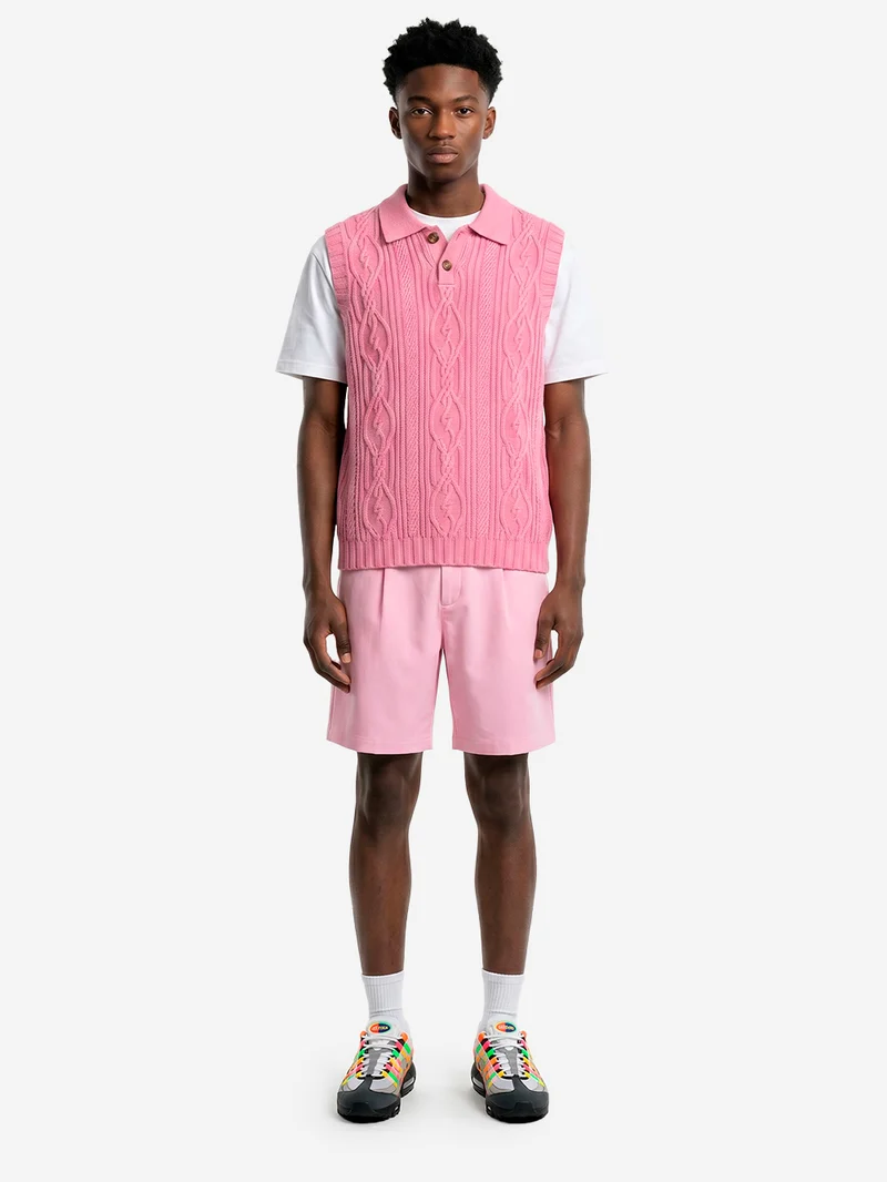 Shorts da golf in tessuto elasticizzato rosa Dri-FIT