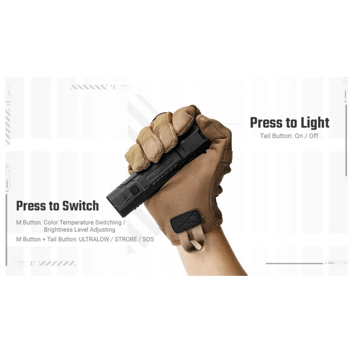 Nitecore | EDC07 | Oplaadbare Zaklamp | 1.500 Lumen