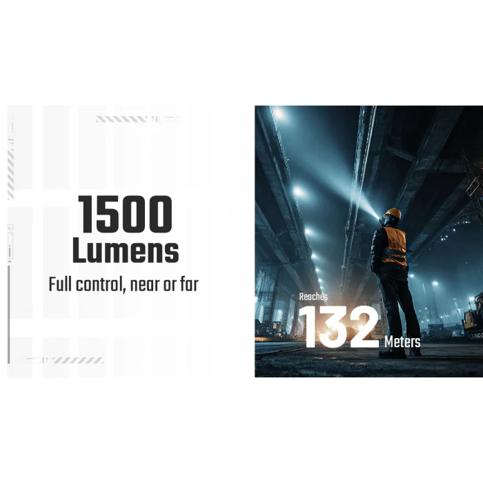 Nitecore | EDC07 | Oplaadbare Zaklamp | 1.500 Lumen