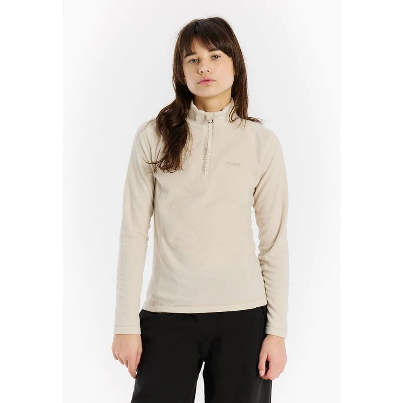 Protest Remutey Jr Kinder 1/4 Zip Active Top Midlayer kitoffwhite
