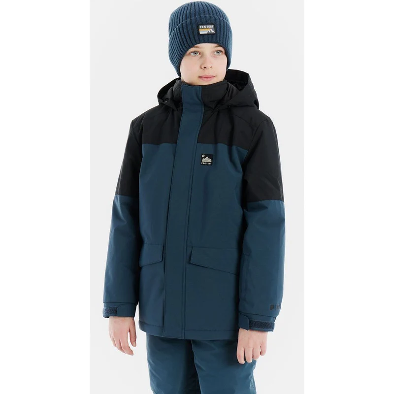 Protest Reperfecty Jr Kinder 1/4 Zip Active Top Midlayer twilight-navy