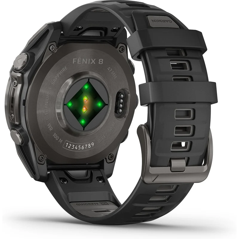 GARMIN fēnix 8 47mm Multisport-Smartwatch Schwarz