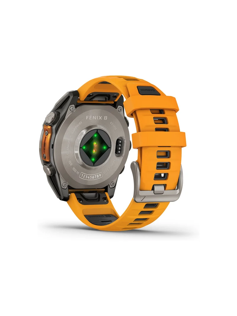 GARMIN fēnix 8 47mm Multisport-Smartwatch Gelb