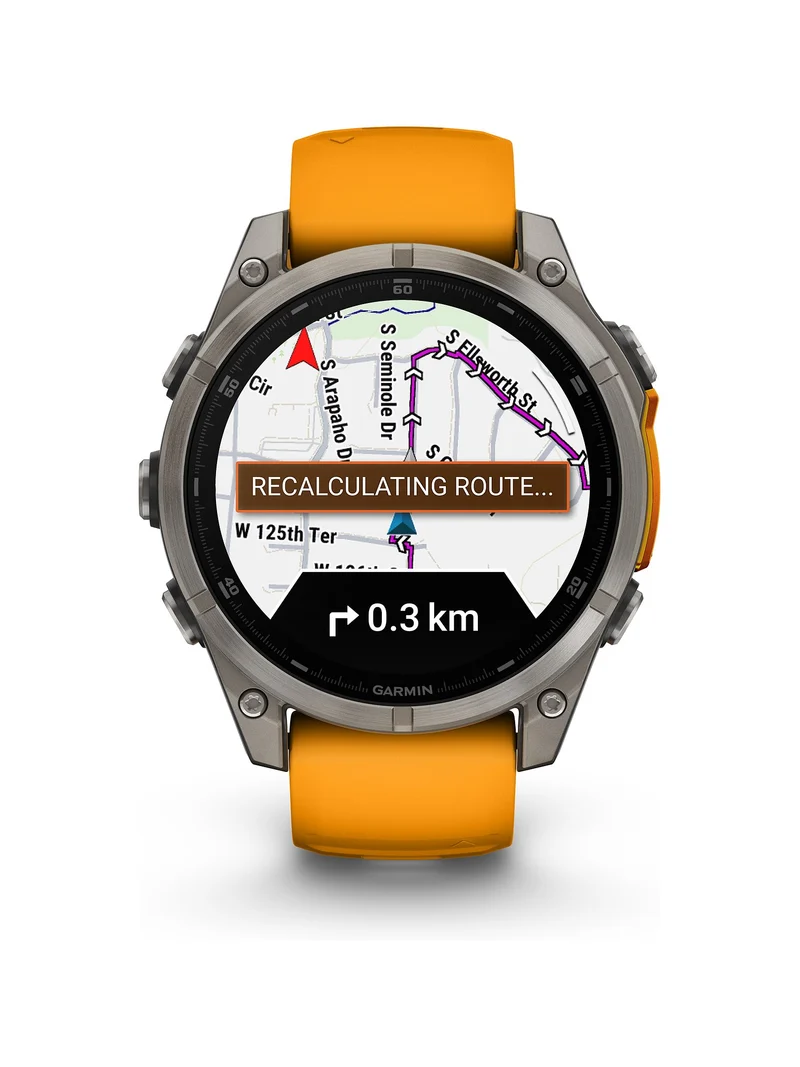 GARMIN fēnix 8 47mm Multisport-Smartwatch Gelb