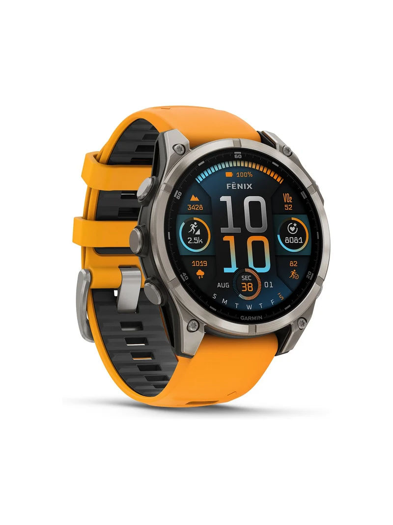 GARMIN fēnix 8 47mm Multisport-Smartwatch Gelb