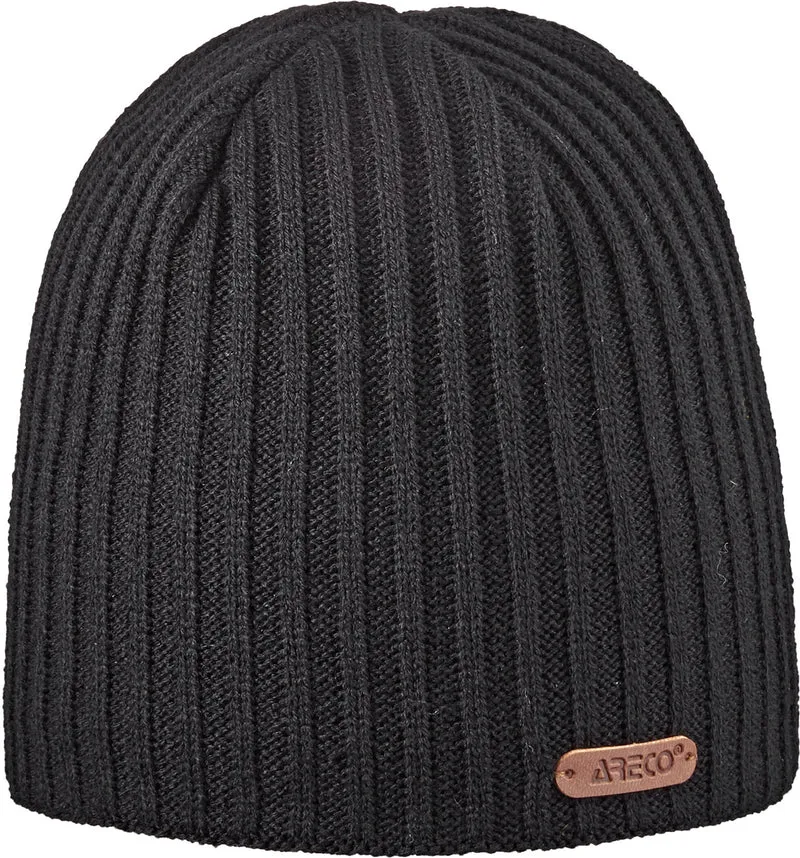 ARECO Herren Beanie Rippstrick Max – warme Outdoor-Mütze