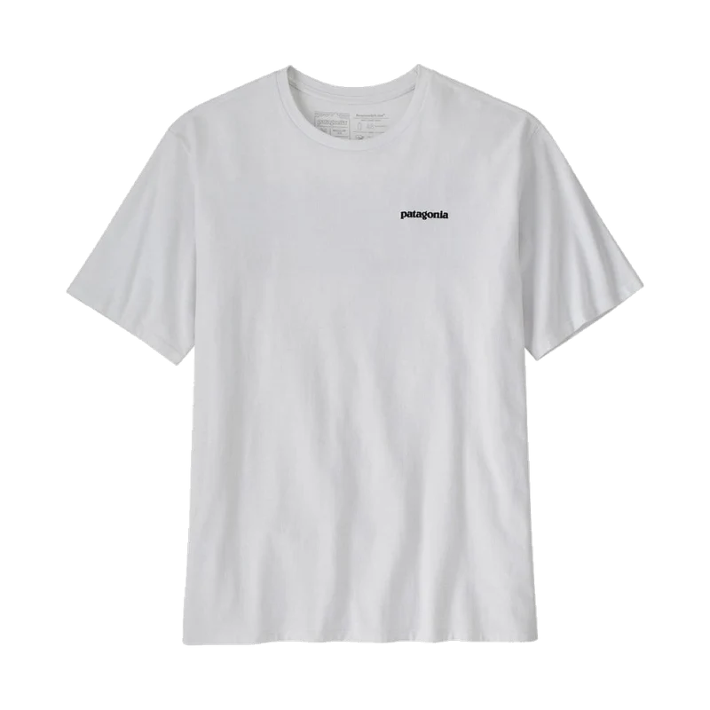 Patagonia P-6 Logo Shirt WHITE
