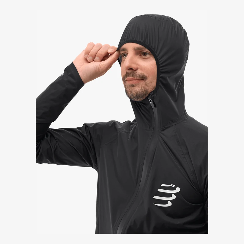 Compressport | Hurricane Waterproof Jacket 10/10 | 2.5-Laags Regenjas | Heren (10k)