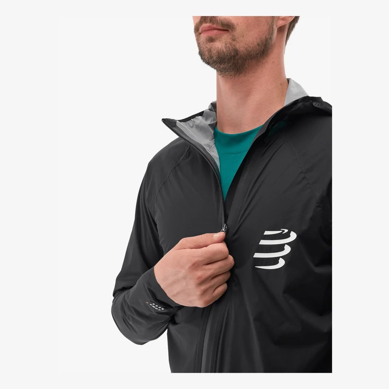 Compressport | Hurricane Waterproof Jacket 10/10 | 2.5-Laags Regenjas | Heren (10k)