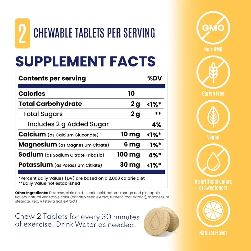 Saltstick Fastchews Elektrolyte Tabs (50mg natrium)