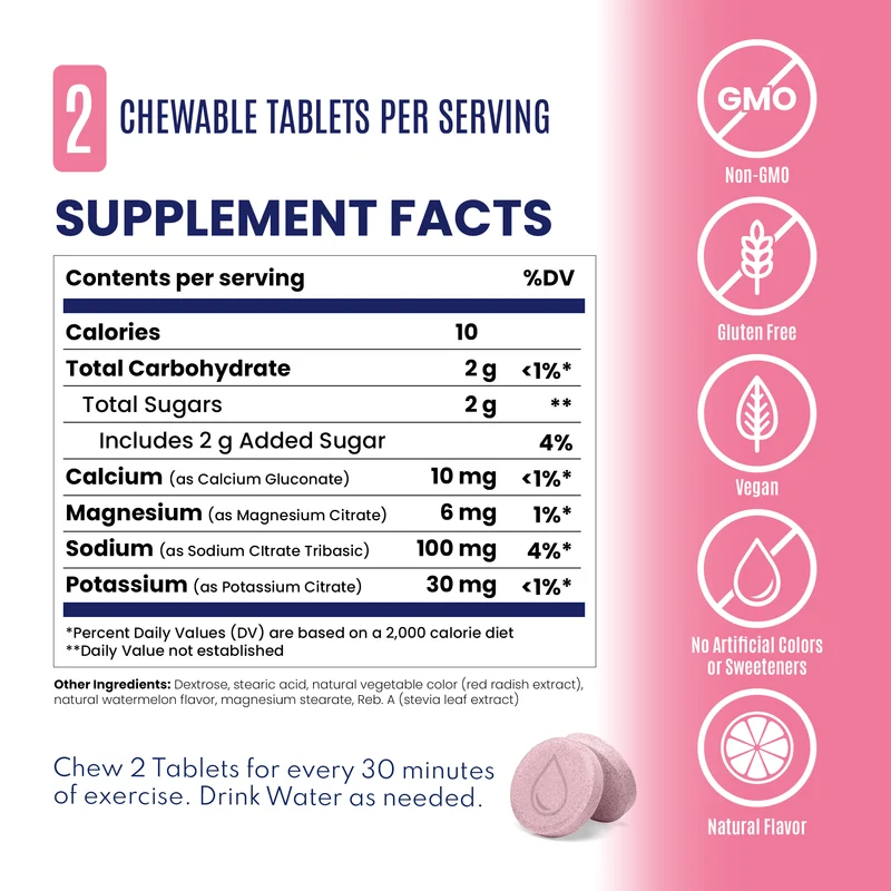 Saltstick Fastchews Elektrolyte Tabs (50mg natrium)