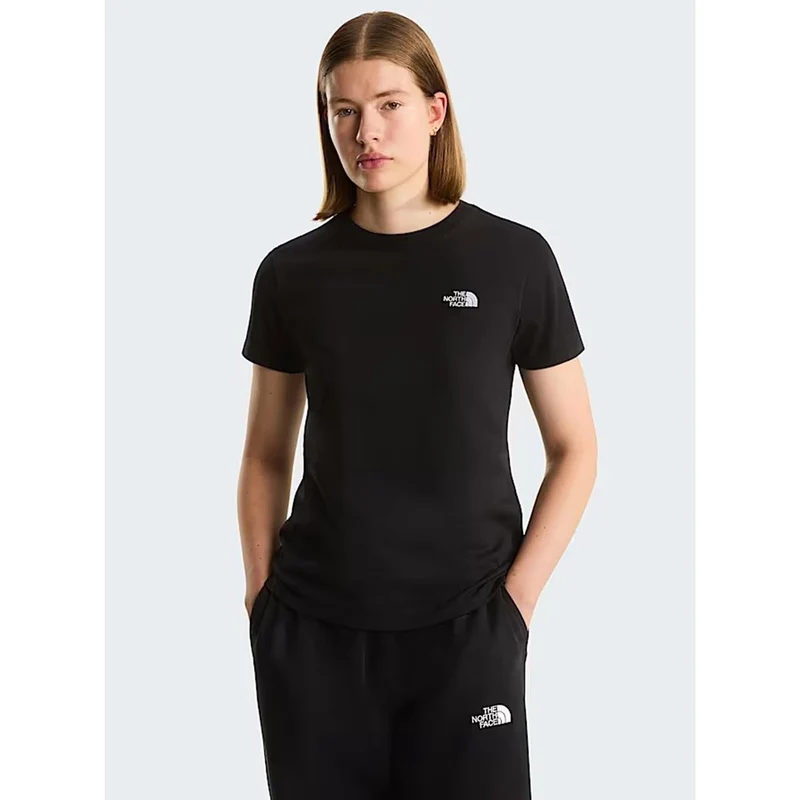 The North Face Damen Evolution Simple Dome schmal geschnittenes T-Shirt Schwarz