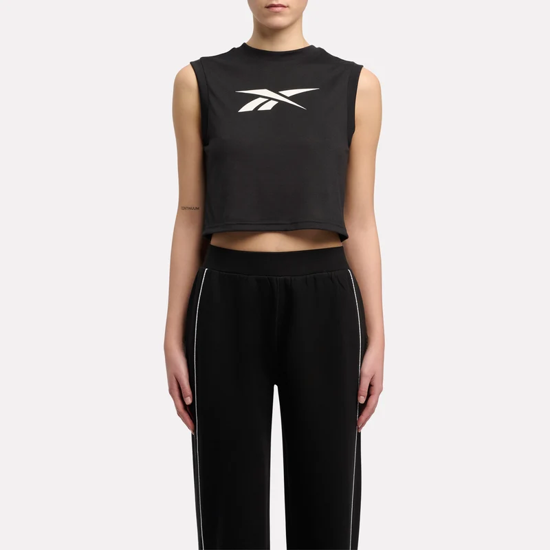 ID Train Logo Cropped Sleeveless T-Shirt