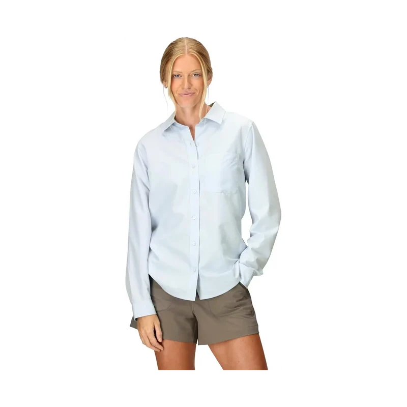 Marmot Aerx UPF 40 LS Shirt W White, leichtes Damen-Langarmshirt mit Sonnenschutz