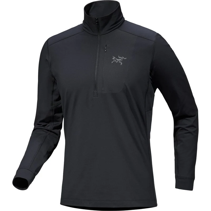 Arcteryx Rho LT Zip Neck Herren Funktionsshirt black