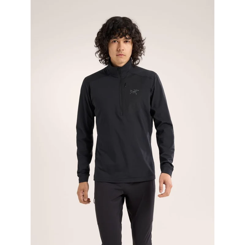 Arcteryx Rho LT Zip Neck Herren Funktionsshirt black