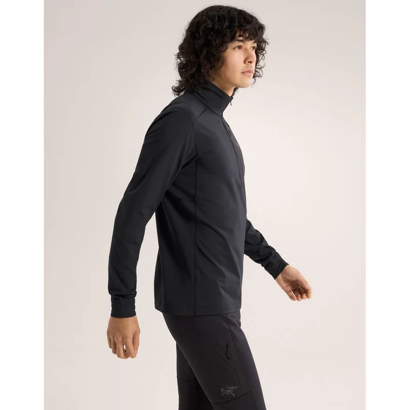 Arcteryx Rho LT Zip Neck Herren Funktionsshirt black