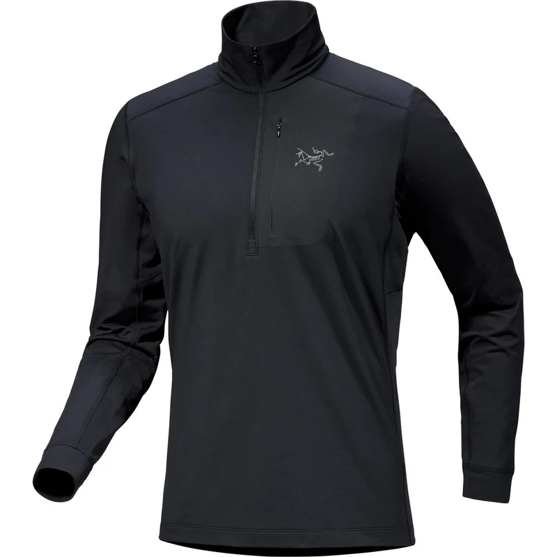 Arcteryx Rho LT Zip Neck Herren Funktionsshirt black
