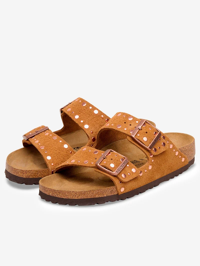 Arizona Rivet in suede 'mink'