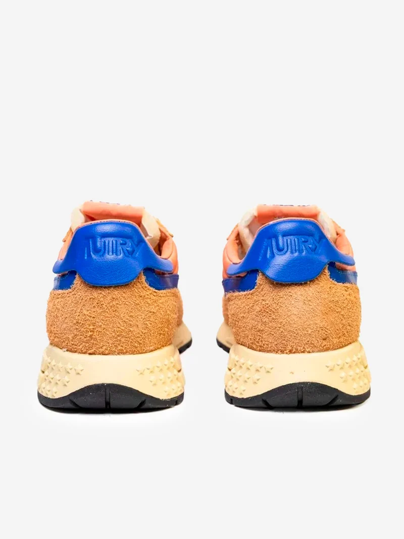 M Reelwind Low in nylon e suede arancione con blu