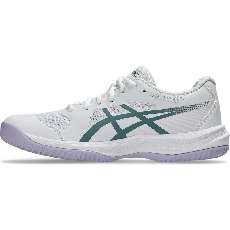 Asics Upcourt 6 Damen Hallenschuh white-foggy-teal