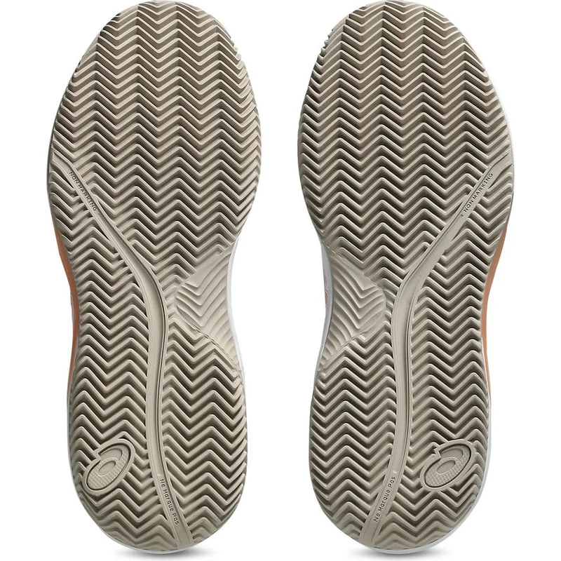 Asics Gel-Dedicate 9 Clay Damen Tennisschuh white-cantaloupe