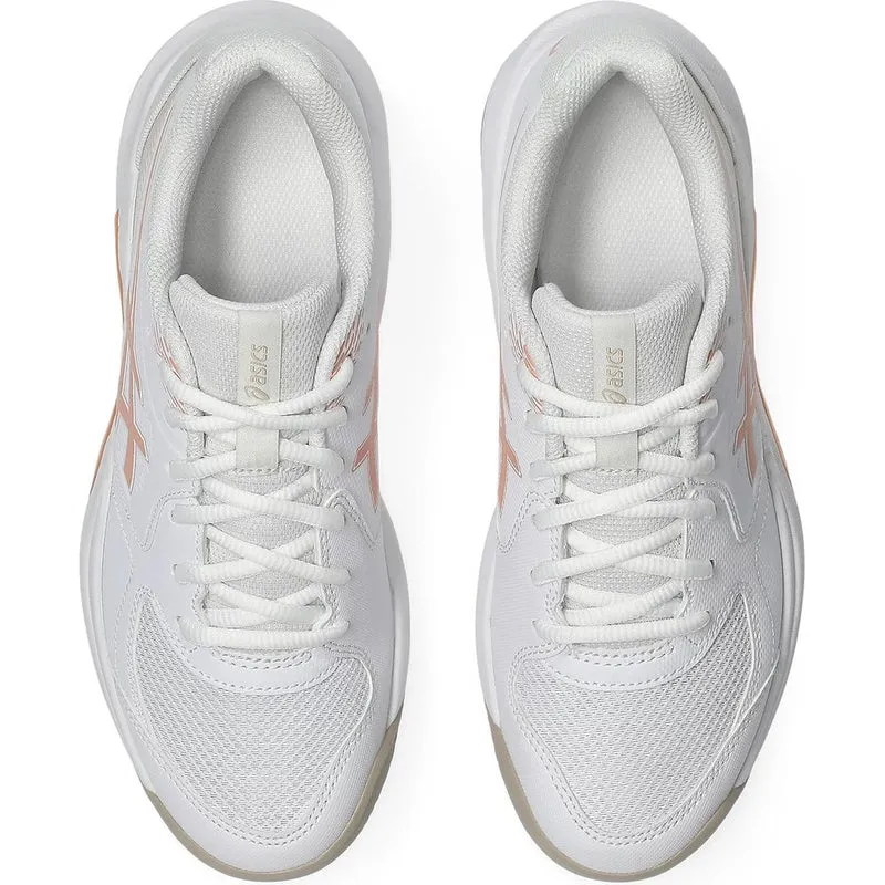 Asics Gel-Dedicate 9 Clay Damen Tennisschuh white-cantaloupe
