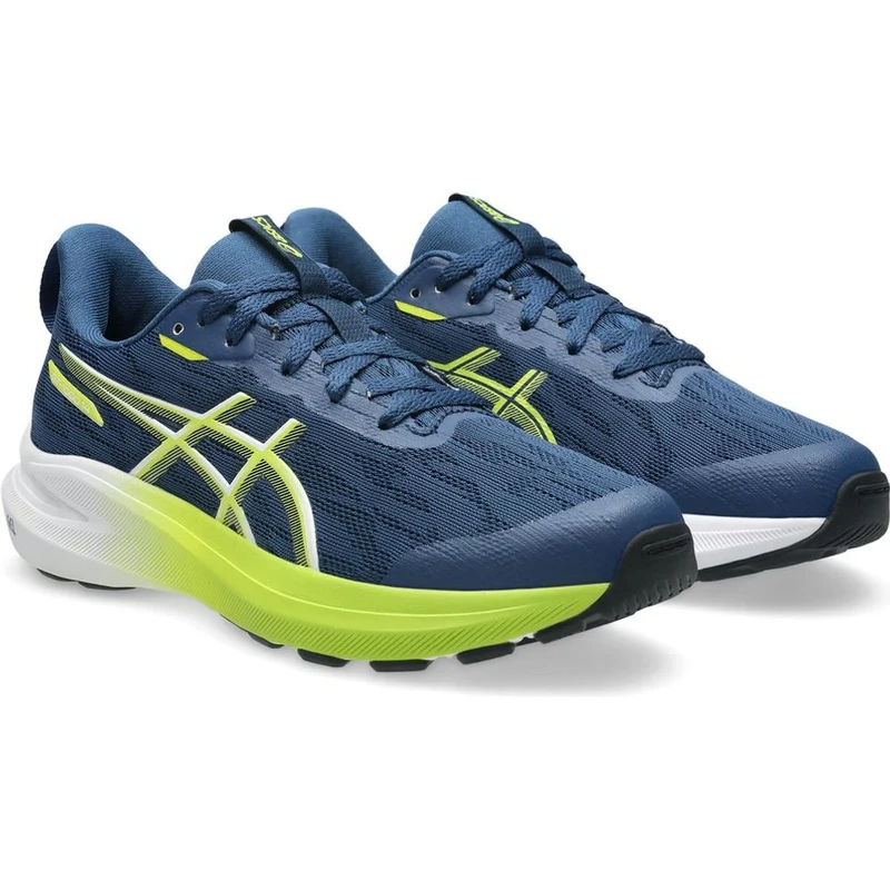 Asics GT-1000 14 GS Kinder Laufschuh independence-blue-neon-lime