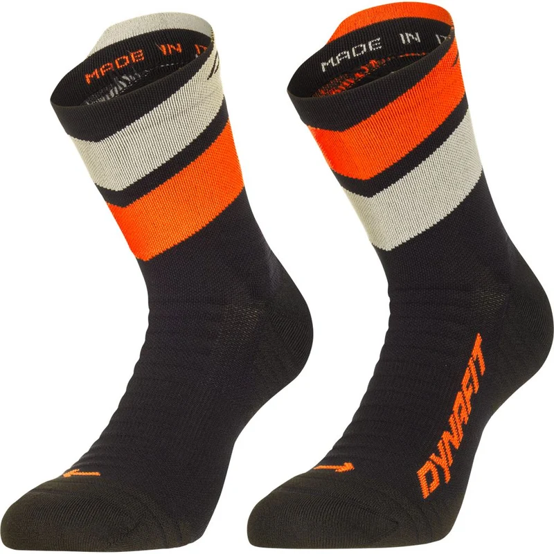 Dynafit Ultra Mid Laufsocke black-out-ultra-orange