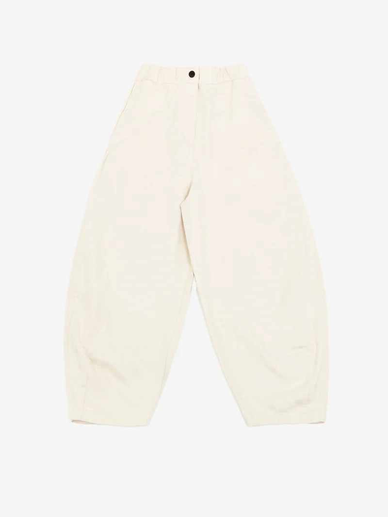Pantaloni 'Sultan' con gamba a palloncino in misto lino