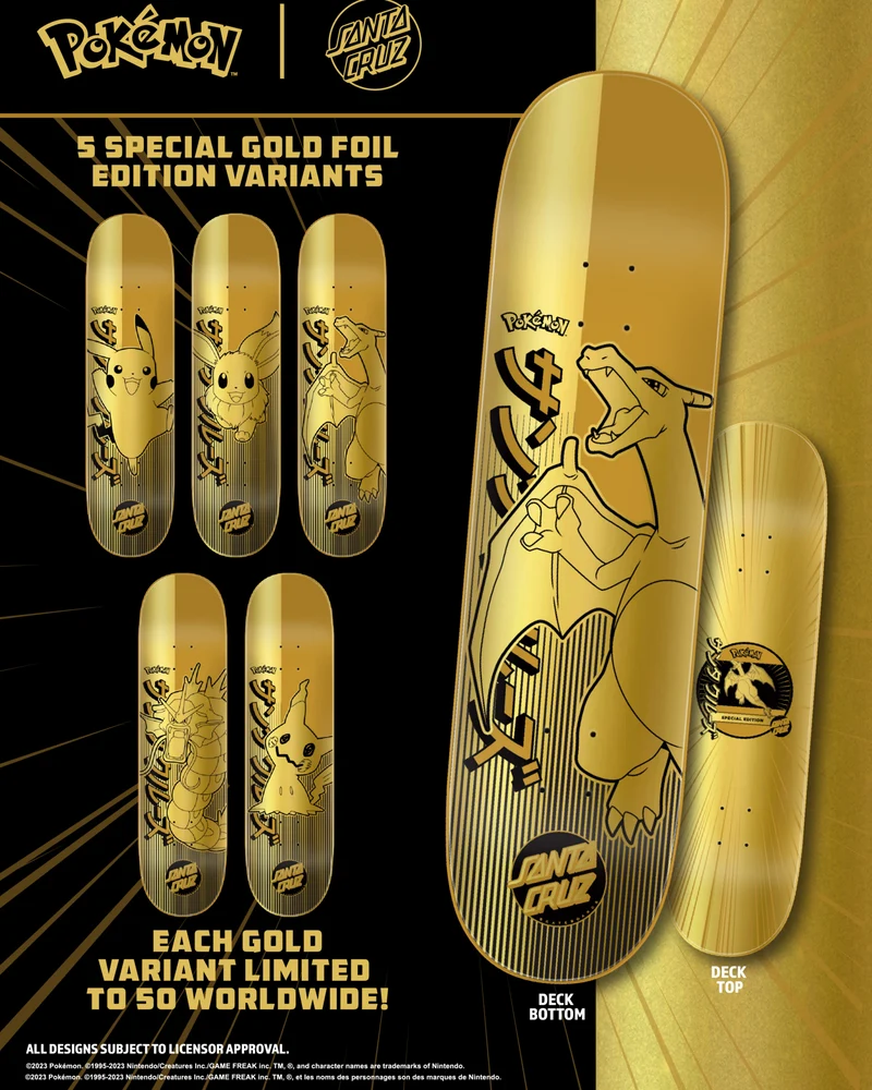 Santa Cruz x Pokémon Blind Bag Skateboard
