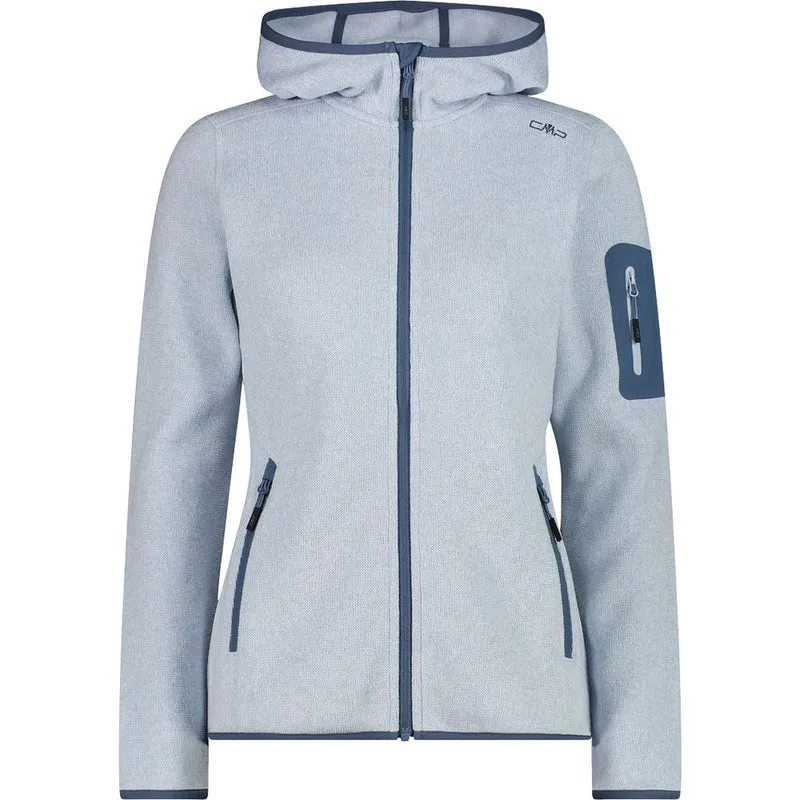 CMP Damen Fleecejacke sky-blue-bianco