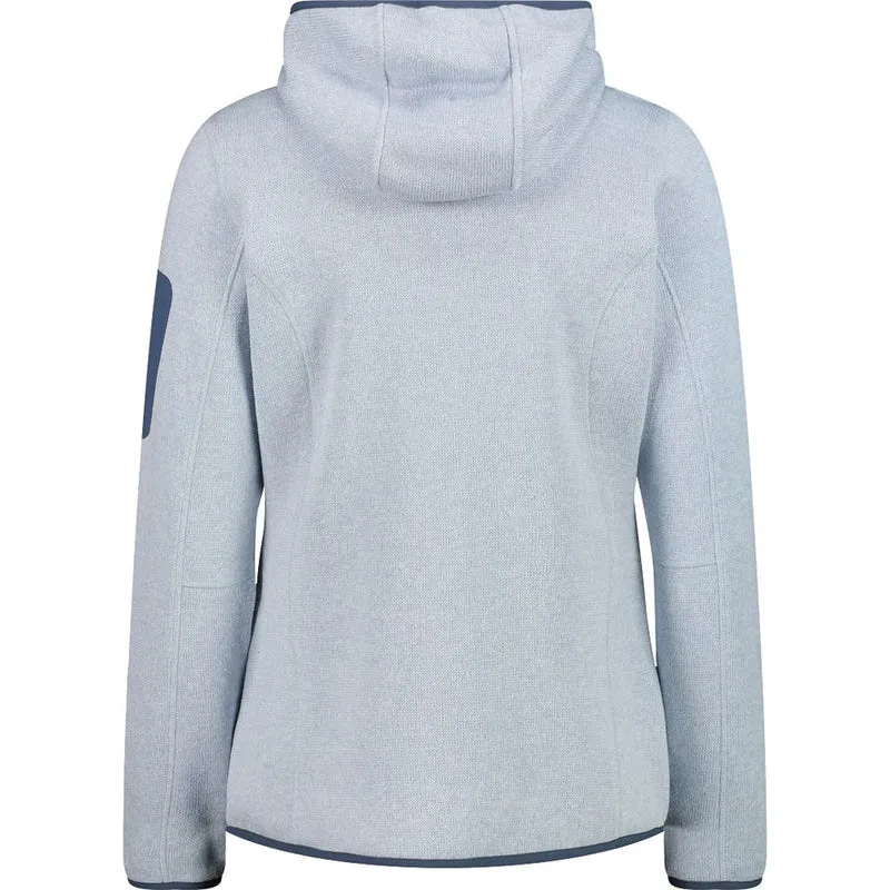 CMP Damen Fleecejacke sky-blue-bianco