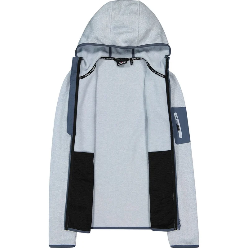 CMP Damen Fleecejacke sky-blue-bianco