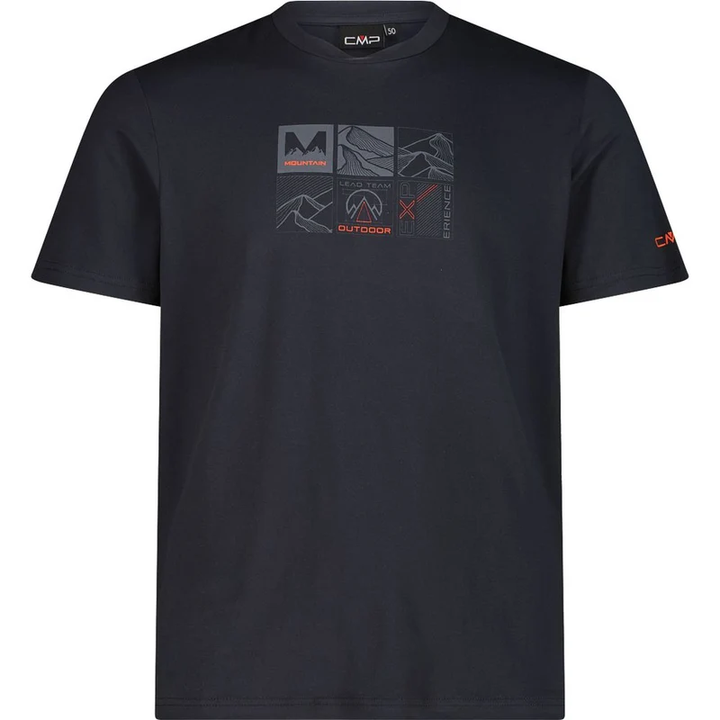 CMP Herren T-Shirt antracite-orange