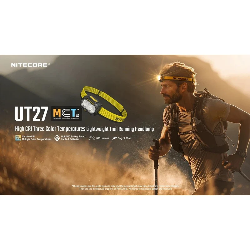 Nitecore | UT27 PRO | Hoofdlamp | 800 Lumen