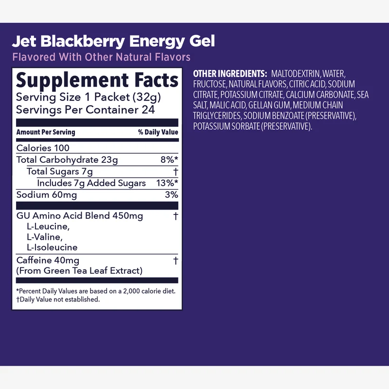 GU Original Energy + Caffeine (23g Carbs)