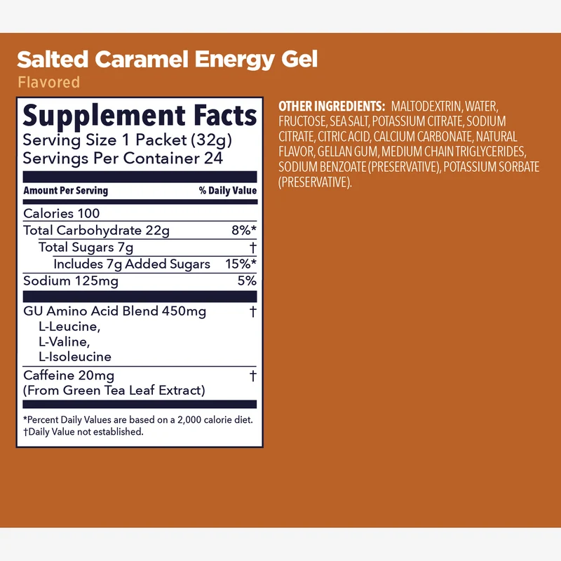 GU Original Energy + Caffeine (23g Carbs)