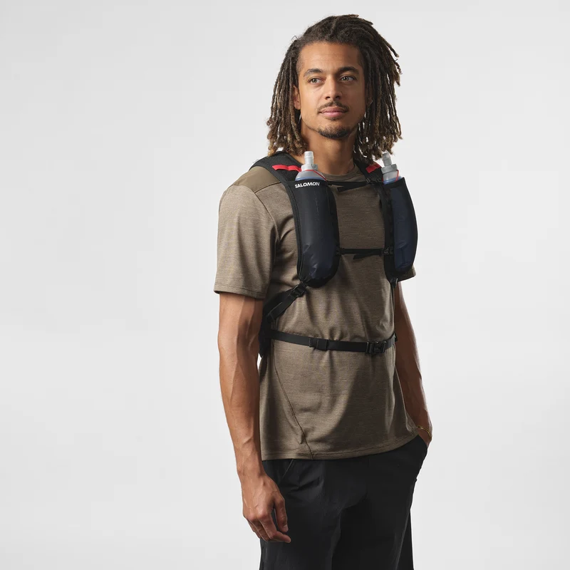 SALOMON CROSS 12 Rucksack Weiß/Schwarz/Rot 12L